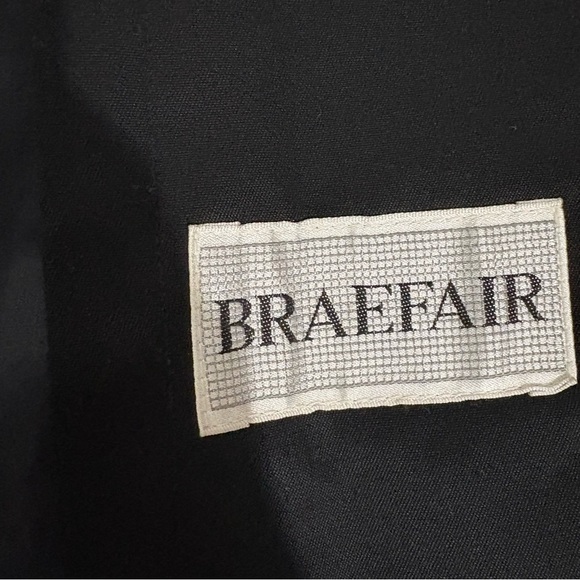 Vintage Braefair Women’s Sz 5/6 Button Down Trench Coat Black Waterproof - Picture 6 of 16